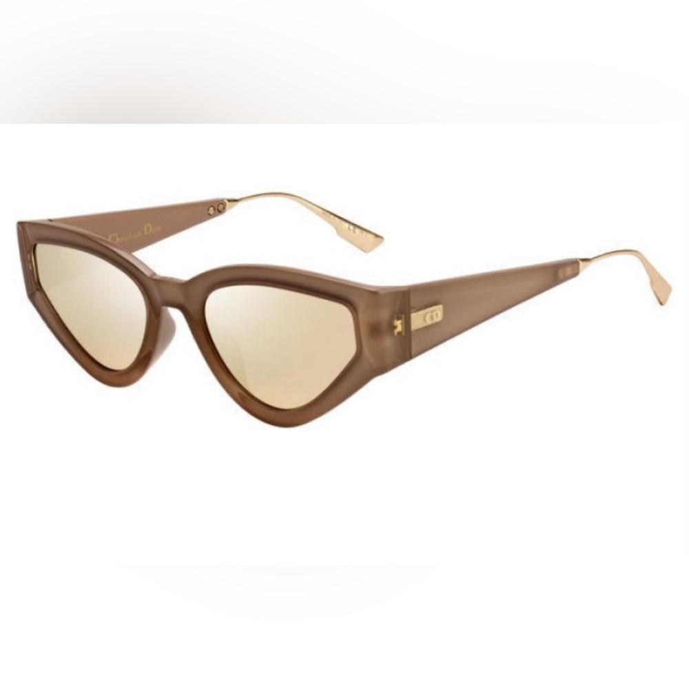 CHRISTIAN DIOR Cat Style Dior 1 Rose Gold Womens Sunglasses